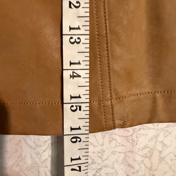 Free People Boho Western Streetwear Ari Wrapped Camel Mini Skirt, Sz 12 - Picture 8 of 10